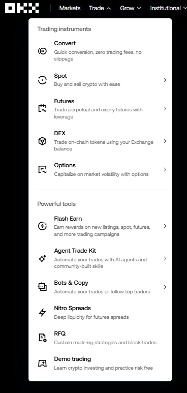 OKX Trade 탭 전체 구조
